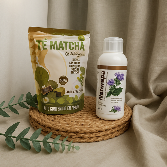 NATUREPA JARABE X 500 ML (Detox) + TE MATCHA